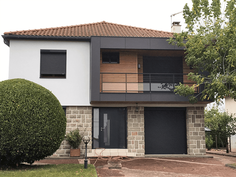 Garde-corps avec cables et vitrage en soubassement GGM Loray